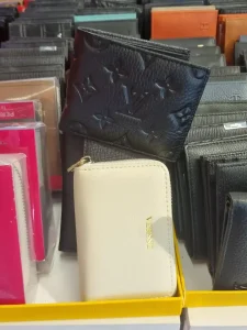 A knock-off Luis Vuitton brand wallet for sale in Southeast Asia.