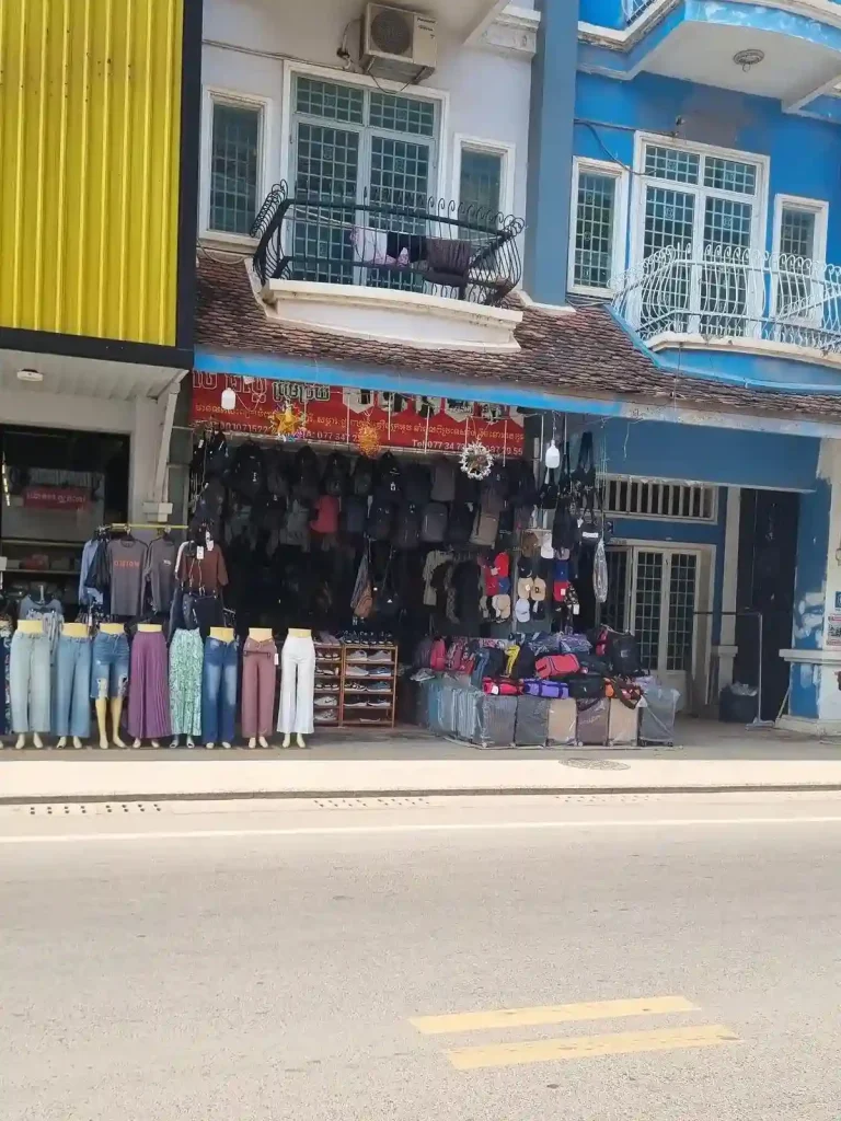 Mom and pop shop storefront in Southeast Asia.