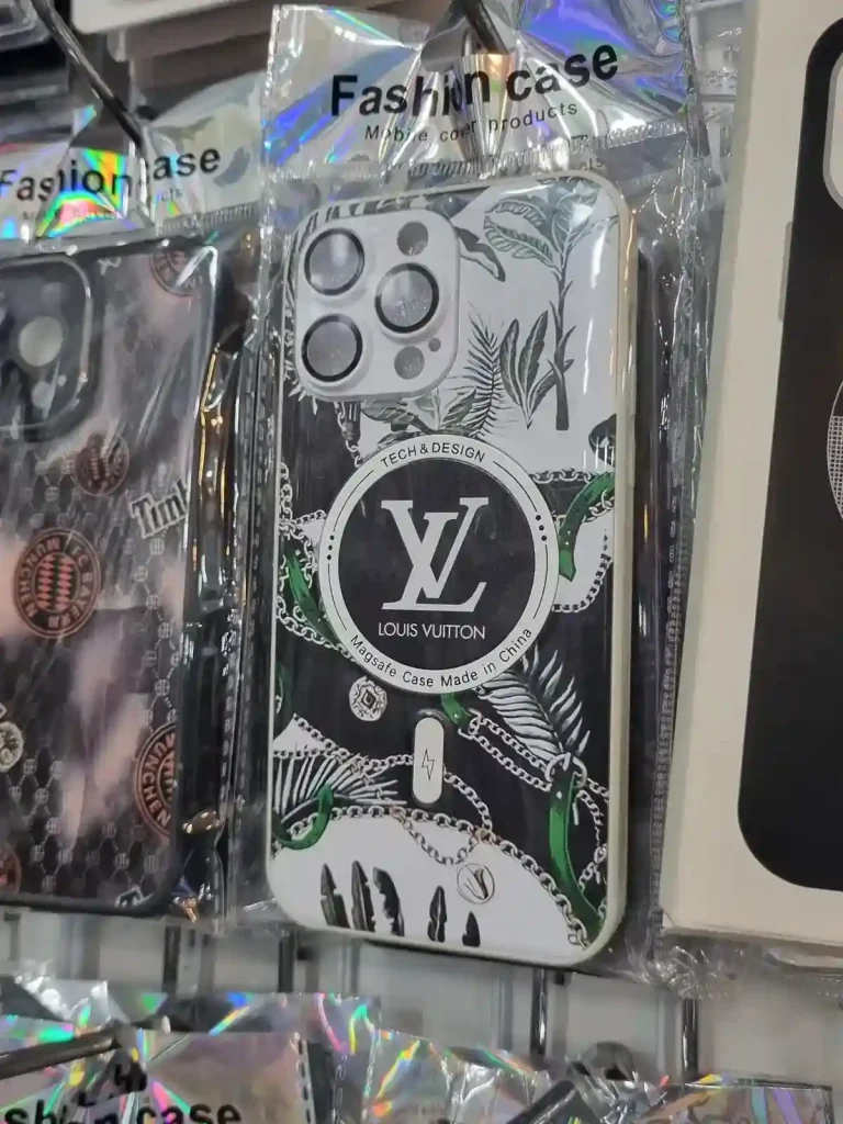 iPhone phone case. A phone case for iPhone with fake Louis Vuitton branding sold in Southeast Asia.
