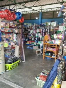 A shop in Southeast Asia selling home goods. This includes hardware, garden, kitchen, and much more. This shop is a mom & pop shop (owner-operated).